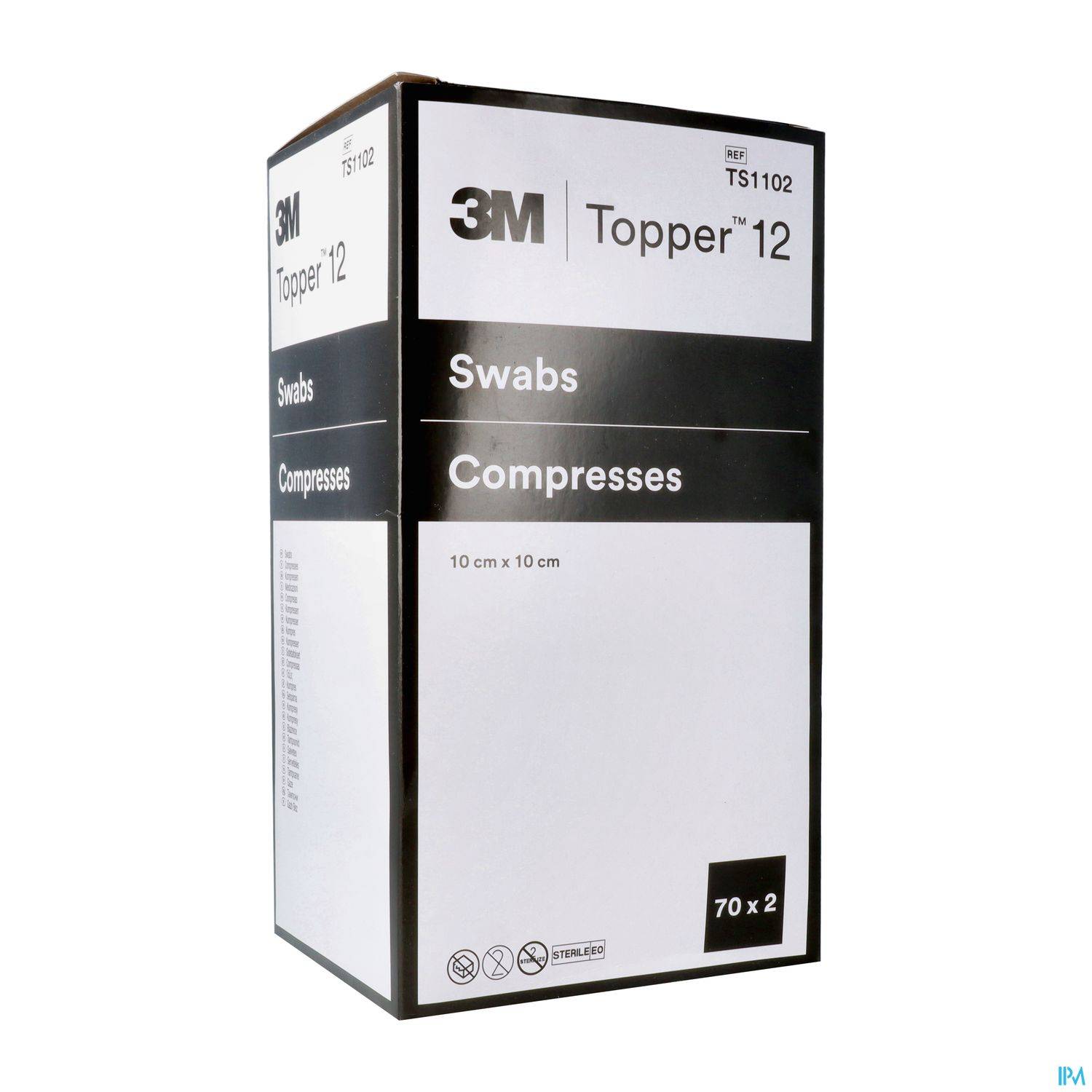 10cm x 10cm Topper 12 6 Ply Sterile Swabs 70 x 2